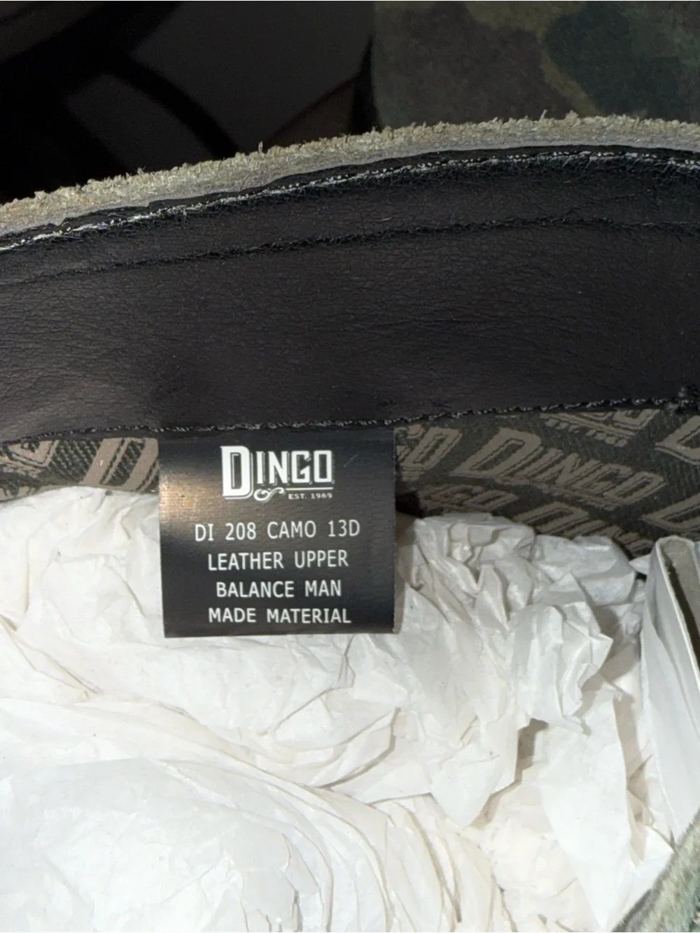 dingo Men's Camo Chukka Boots - Green & Brown